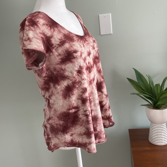 Anthropologie Porridge V-neck Tie Dye Tee Like New Size Small - Picture 3 of 6